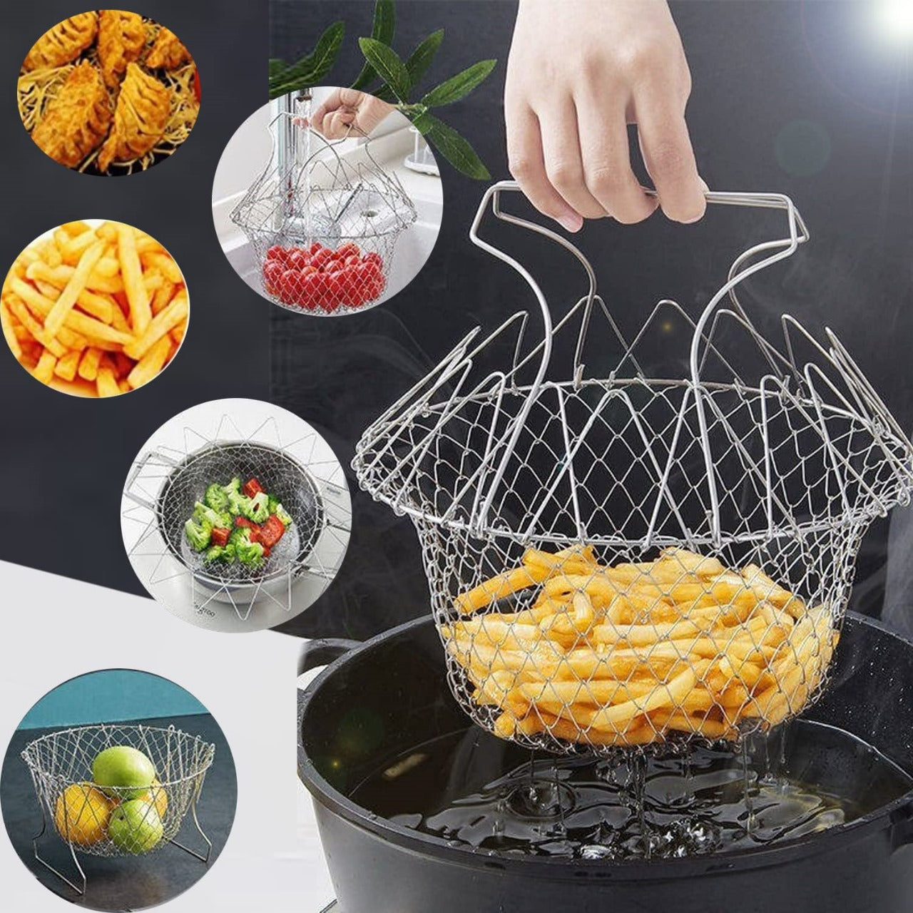 2-In-1 Kitchen Tool Chef Basket